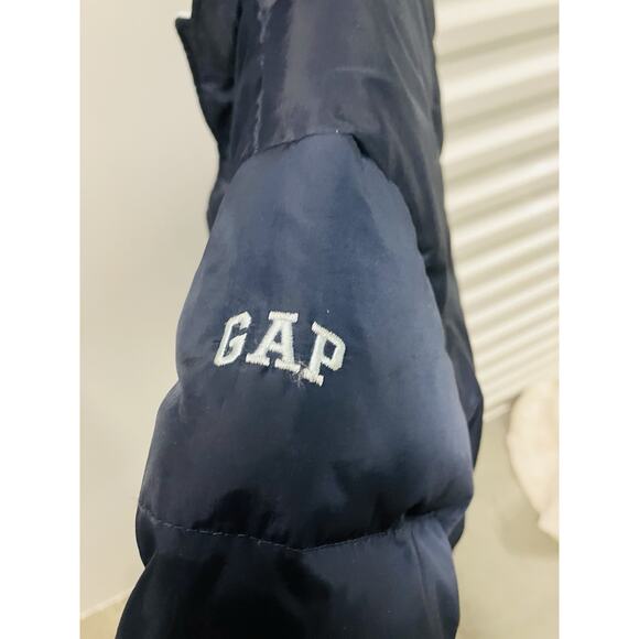 Vintage Baby Gap Puffer Coat 5 Boys Girls Blue Winter Jacket Full Zip 18-24mos - Picture 5 of 6